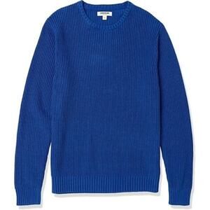 Goodthreads Men's Soft Cotton Rib Stitch Crewneck Sweater, L